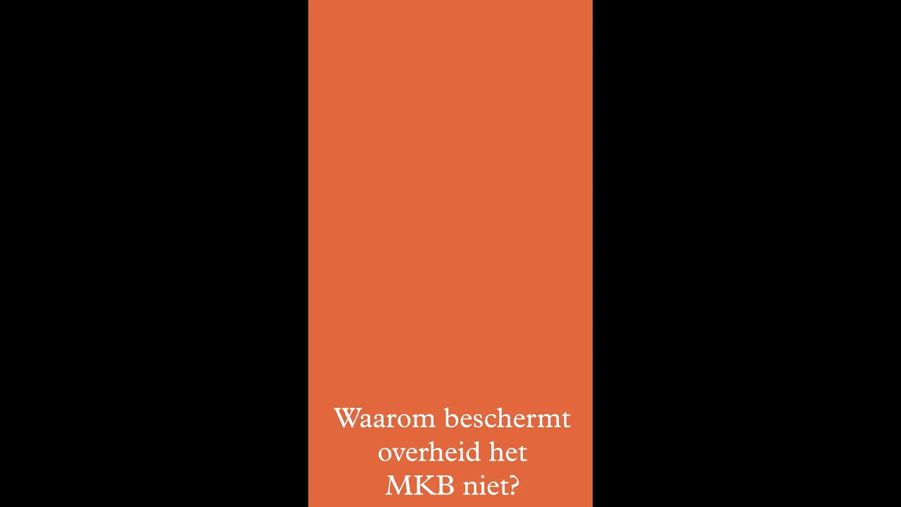 Waarom beschermt de overheid het MKB niet?