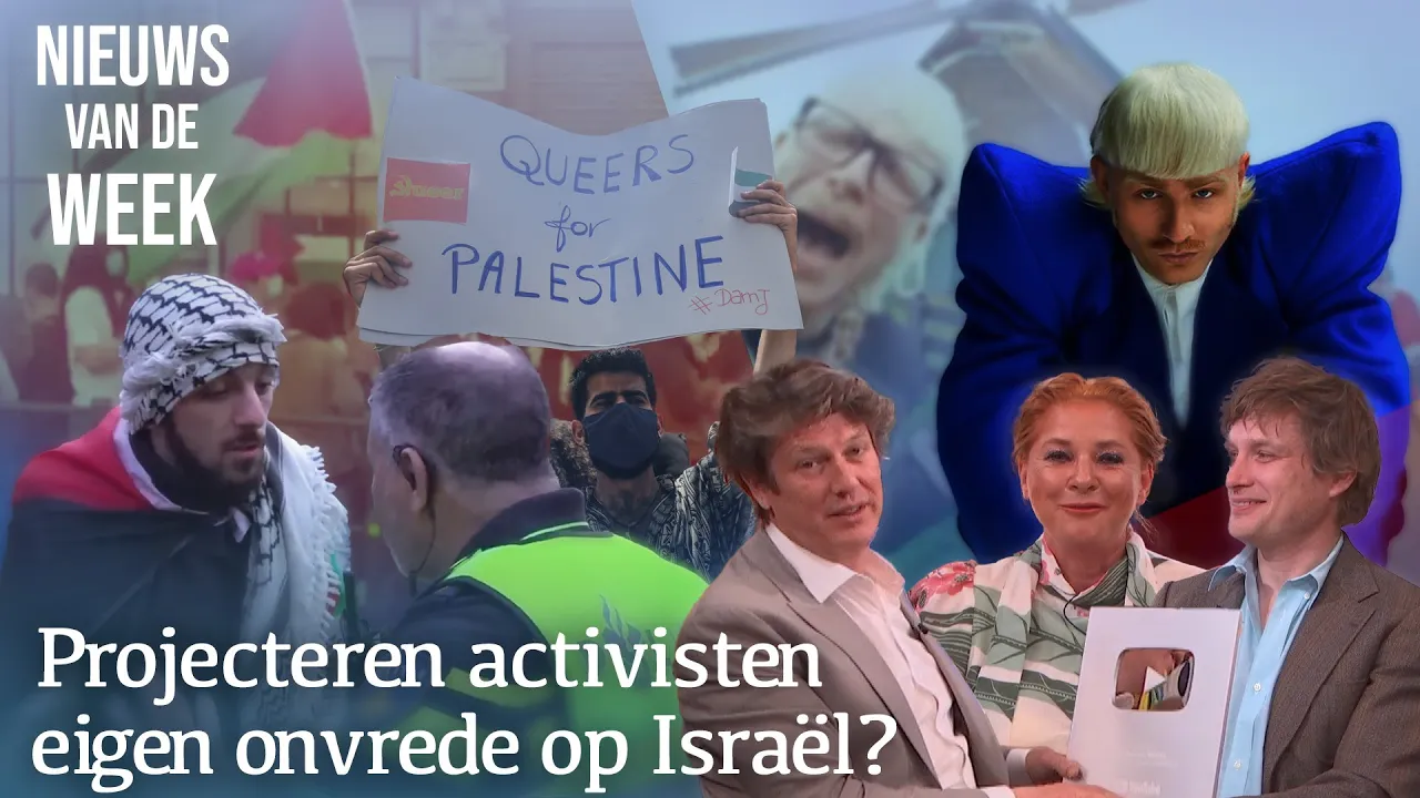 Palestina-demonstraties A'dam, Joost Klein en Eurovisie, 100k abonnees e.m. | Nieuws v/d Week