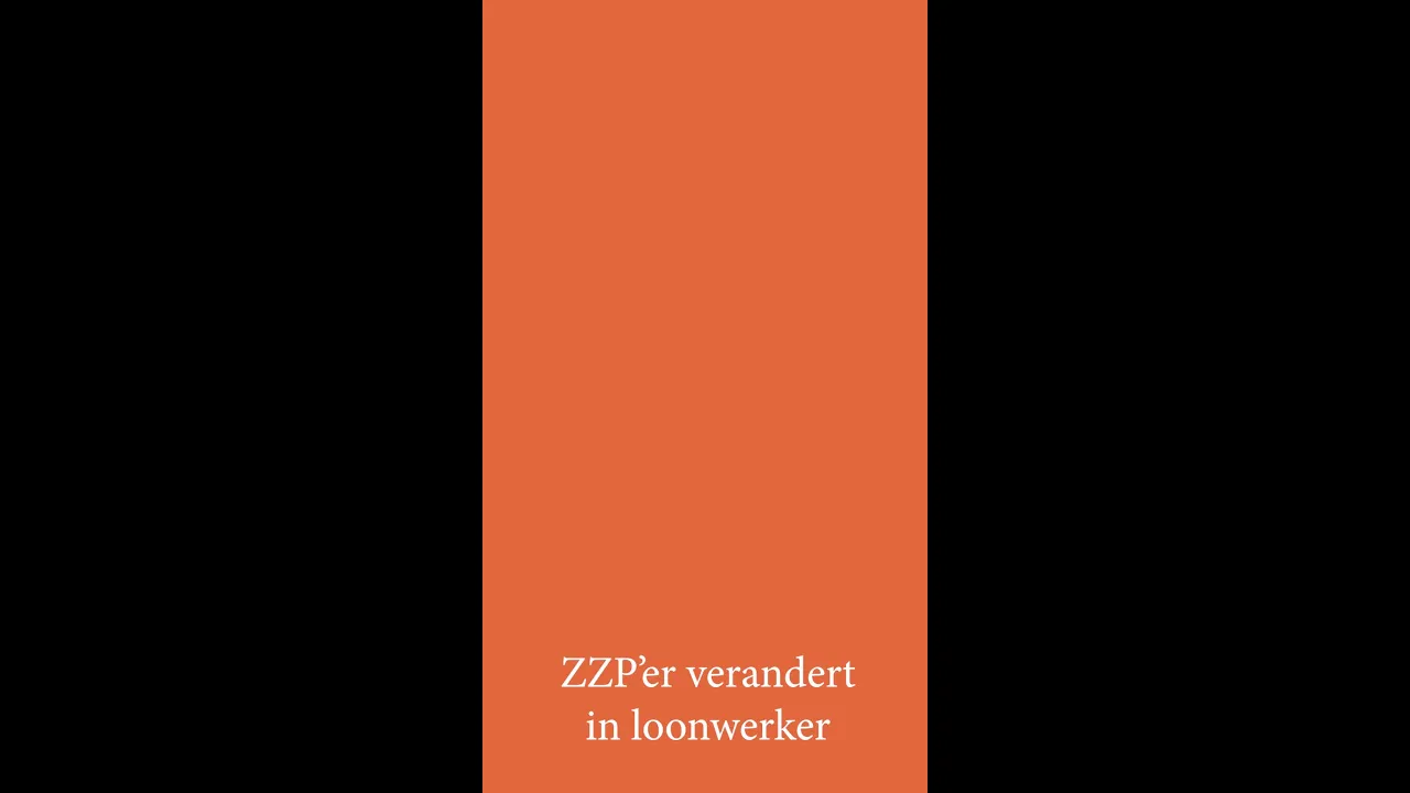 ZZP'er verandert in dagloner