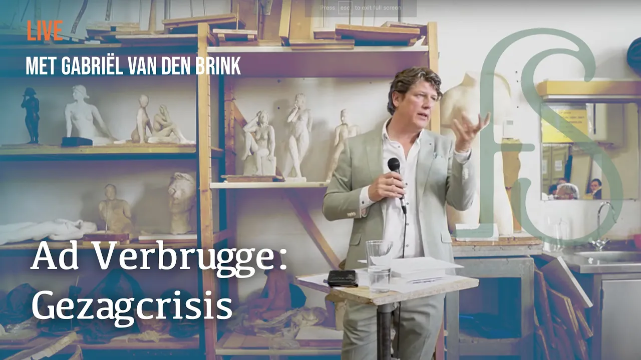 Presentatie van het boek Gezagscrisis, door Ad Verbrugge