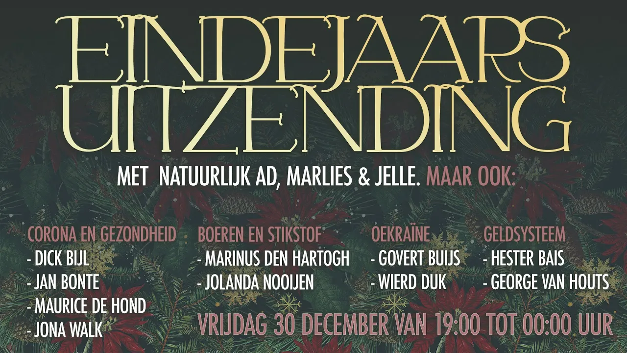 Live: De Nieuwe Wereld Eindejaarsuitzending